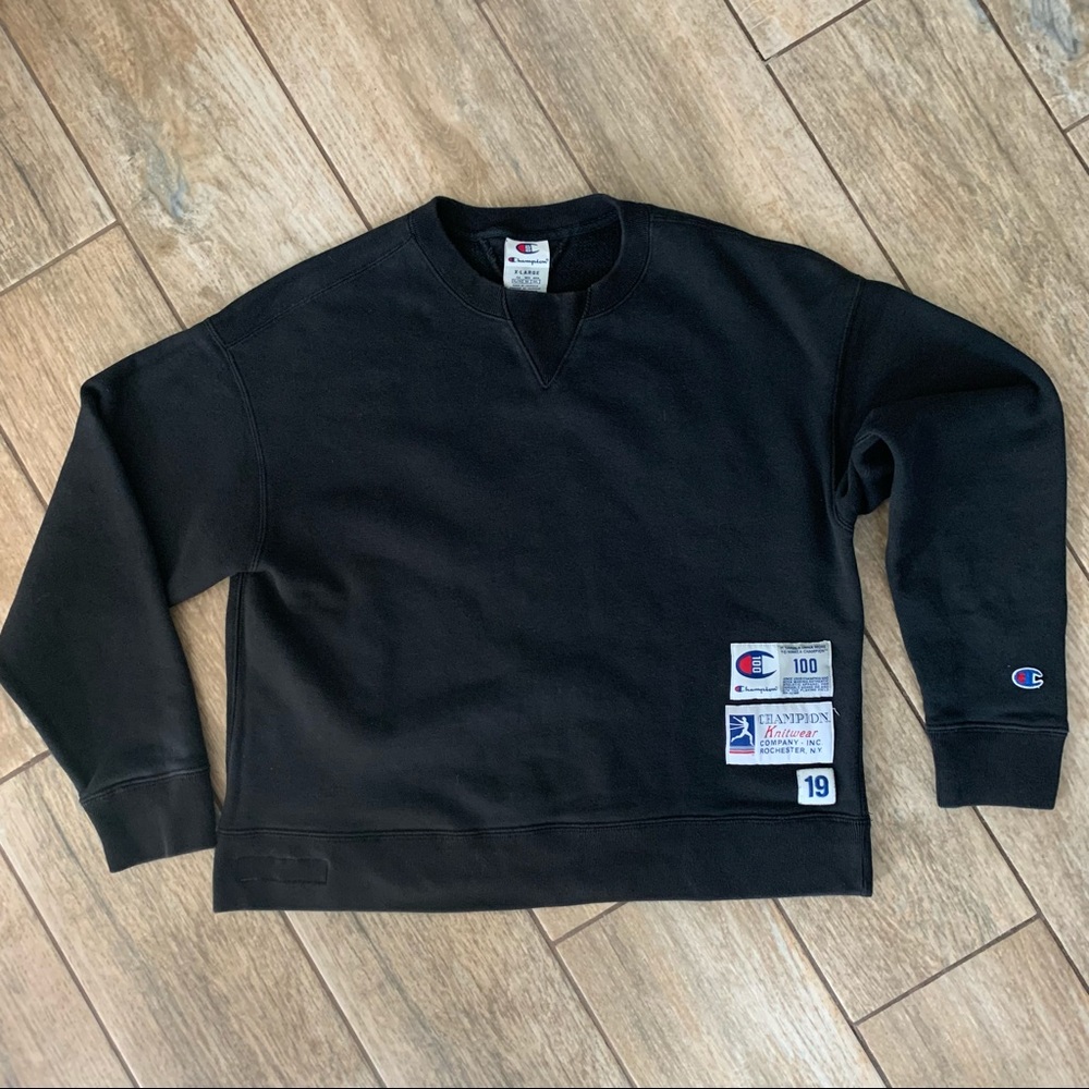 Champion 100th Anniversary Front Patch Sweatshirt - image 1